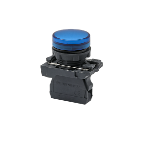 Лампа сигнальная синяя, 24V AС/DC, IP65, пластик Meyertec MTB5-AV761
