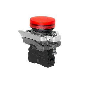 Лампа сигнальная красная, 24V AС/DC, IP65, металл Meyertec MTB4-BV741