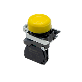 Кнопка желтая в кожухе, 1NO, IP66, металл Meyertec MTB4-BP51