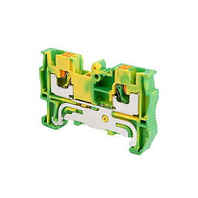 Клемма push-in "Земля", 4 мм² Meyertec MTP-4PE
