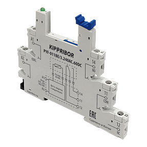 Монтажные колодки KIPPRIBOR PYF-011BE (для 1-контактных промежуточных реле серии SR) ОВЕН PYF-011BE/3.240AC.60DC