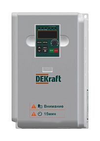 Преобразователь частоты Dekraft DEKV060 ПЧ-510-3PH-380В-7,5/11кВт-B DEKV060G7R5P011T4B