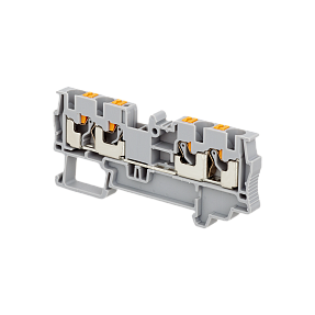 Клемма push-in четырехпроводная, 4 мм² Meyertec MTP-FO4