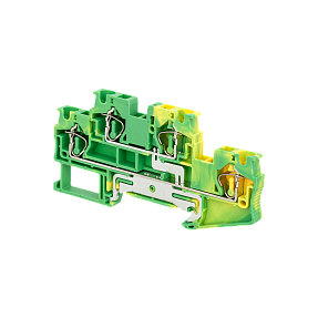 Клемма пружинная двухуровневая "Земля", 4 мм² Meyertec MTS-D4PE