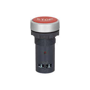 Кнопка плоская красная, маркировка "STOP", 1NO+1NC, IP54, пластик Meyertec MTB8-EA41625