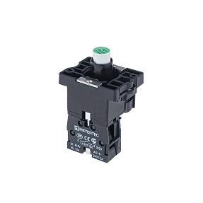 Основание с подсветкой 1NO зеленый 24V, пластик Meyertec MTB2-EW613