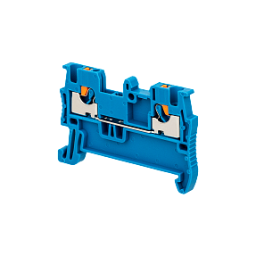 Клемма push-in проходная, 1.5 мм², синяя Meyertec MTP-1.5BL