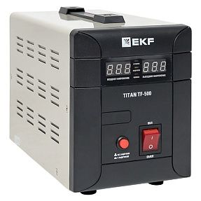 Стабилизатор напряжения симисторный напольного исполнения TITAN-TF-500 EKF