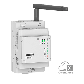 Сетевой шлюз для доступа к сервису OwenCloud RS-485 GPRS ОВЕН ПМ210-24