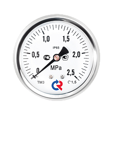 Манометр виброустойчивый Росма ТМ-320Т.00(0-25кгс/см2)M12x1,5.1,5 готовый к гидрозаполнению