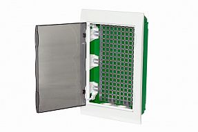 City9 Box IT корпус встраиваемый с проз дв. 3ряд/36мод 2 розетки