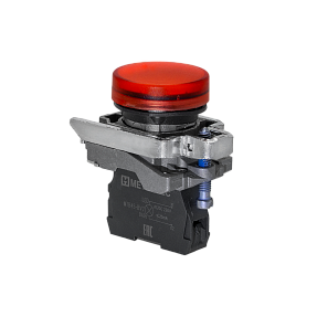 Лампа сигнальная красная, 220V AС/DC, IP65, металл Meyertec MTB4-BV743