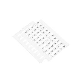 Маркировка пружинных клемм 6, 10, 16 мм²,  (L1, L2, L3, N, PE) (уп. 100 шт.) Meyertec MTS-6ML
