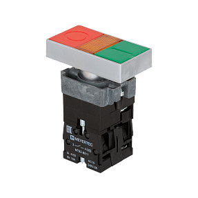 Кнопка двойная с подсветкой 24V Meyertec MTB2-BW8361