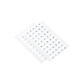 Маркировка пружинных клемм 6, 10, 16 мм²,  11-20 (уп. 100 шт.) Meyertec MTS-6M1120