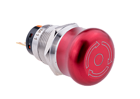 Кнопка грибовидная, возврат поворотом, 1NO+1NC, IP67 Meyertec MT67-M11