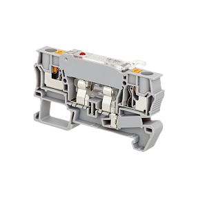 Клемма push-in с держателем предохранителя, 4 мм², индикация 24В Meyertec MTP-4F24