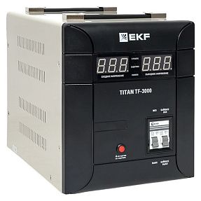 Стабилизатор напряжения симисторный напольного исполнения TITAN-TF-3000 EKF