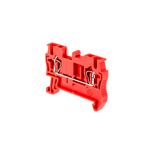 Клемма пружинная проходная, 2.5 мм², красная Meyertec MTS-2.5RD