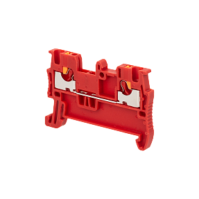Клемма push-in проходная, 1.5 мм², красная Meyertec MTP-1.5RD