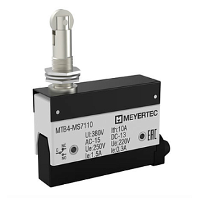 Выключатель концевой, IP54, поворотный нажимной ролик Meyertec MTB4-MS7110