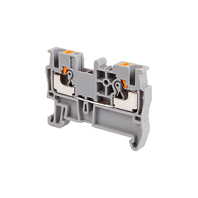 Клемма push-in проходная, 2.5 мм², серая Meyertec MTP-2.5