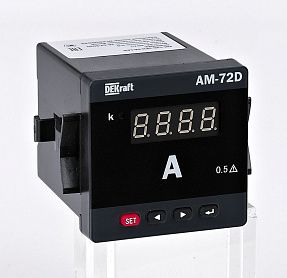 Амперметр цифровой 96x96мм трехфазный, вход 5А, выход DO, LED-дисплей АМ-96D