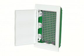 City9 Box IT корпус встраиваемый с белой дв. 3ряд/36мод 2 розетки
