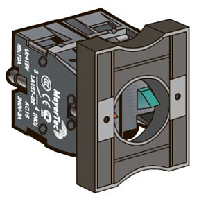 Основание с 2 блок-контактами MeyerTec MTB2-EZ14