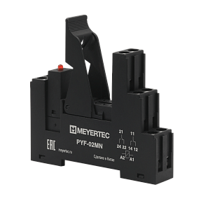 Модуль колодка для реле серии MN, держатель и индикатор 220VAC Meyertec PYF-02MN/LM220VAC