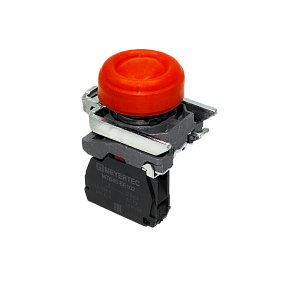 Кнопка красная в кожухе, 1NС, IP66, металл Meyertec MTB4-BP42