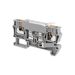 Клемма push-in с держателем предохранителя, 4 мм² Meyertec MTP-4F