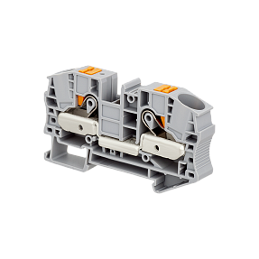 Клемма push-in проходная, 16 мм², серая Meyertec MTP-16