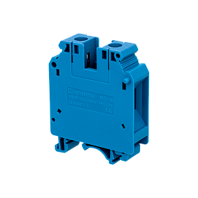 Клемма винтовая проходная, 35 мм², синяя Meyertec MTU-35BL