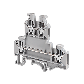 Клемма винтовая двухуровневая удлиненная, 2.5 мм² Meyertec MTU-D2.5L