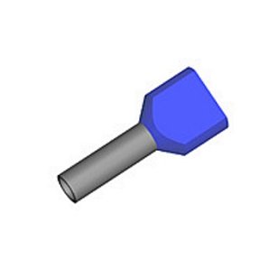 Наконечник штыревой втулочный изолированный двойной (НШВИ 2) MeyerTec MTES2-2510 (уп. 100 шт.)