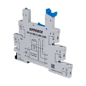 Колодка для реле 1-конт, KIPPRIBOR PYF-011BE/3.24DC.24DC