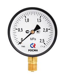 Мановакуумметр РОСМА ТМВ-510Р.00 (-0,1-0,15MPa) M20x1,5.1,5