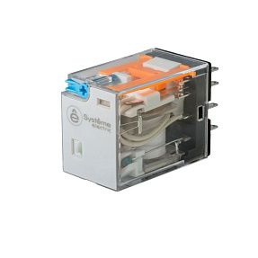Реле 10A 2CO 110VDC тест кнопка LED
