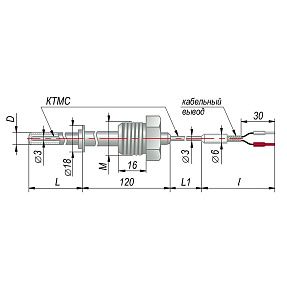 Термопара Овен ДТПL254-07.100/60/2,0К