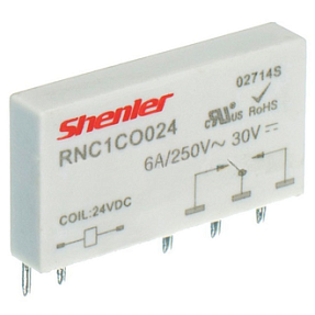 Реле интерфейсное Shenler RNC1CO024 1СО 6A 24VDC