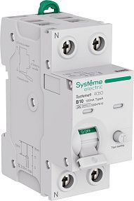 Systeme9 Авт. выкл. диф. тока (АВДТ) 1P+N B 10A 6kA 100мА Тип-A 230В