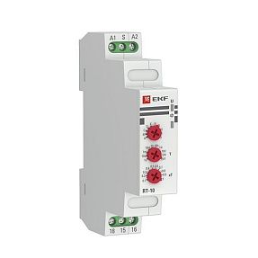 Реле времени (10 устанавл. функц.) RT-10 12-240В EKF PROxima