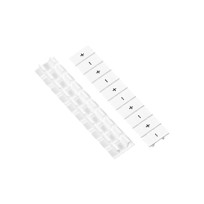 Маркировка клемм push-in DIO, +, - (уп. 100 шт.) Meyertec MTP-IOML